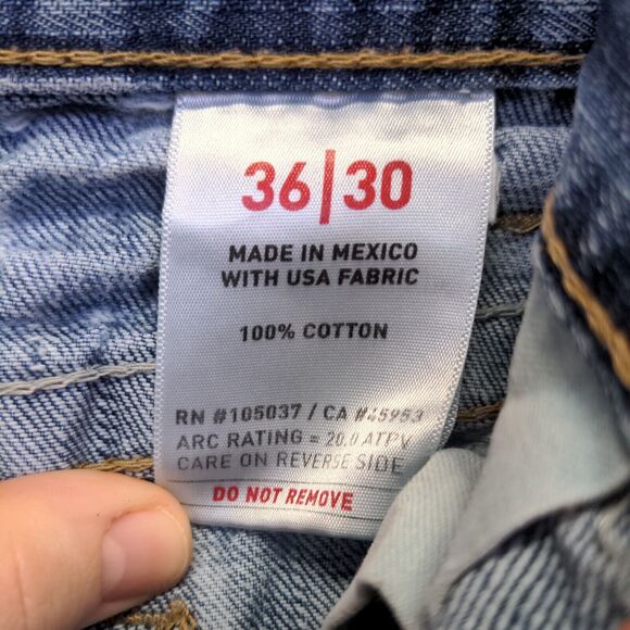 Ariat FR Men's M4 Low Rise Boot Jeans Blue Size 36x30 Set of 2 100% Cotton - Picture 7 of 16